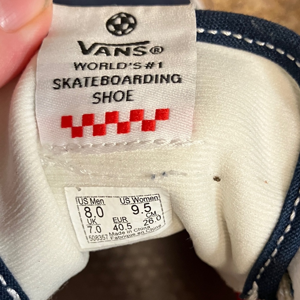 Vans Men's Navy High-Top Sneakers - Picture 3 of 9